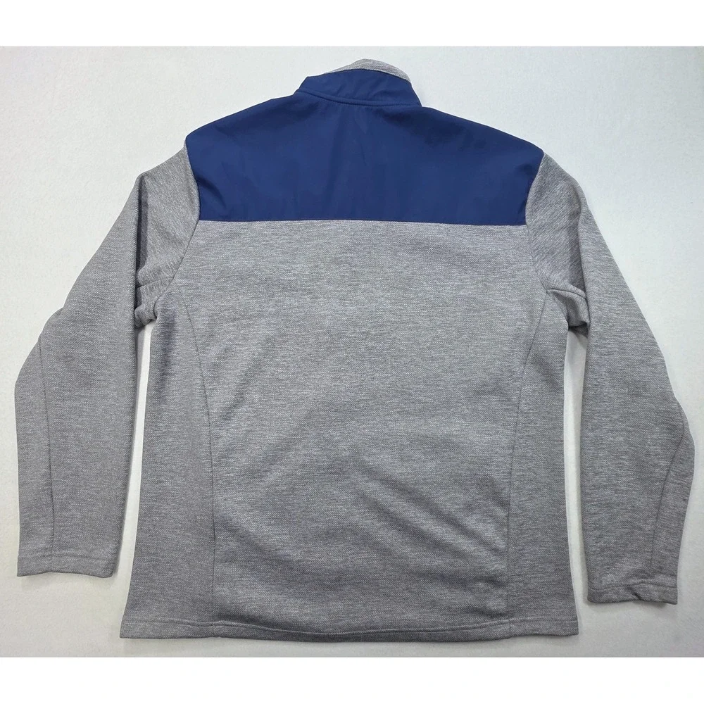 ORVIS Jacket Men's‎ L Blue Bonded Full Zip Nylon Panels Windbreaker LIMITED USE